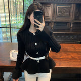 ベルト付きぺプラムニット(3COLOR)AT1346