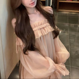 【即納】バルーンオフショルトップス(2COLOR)AT1355