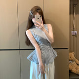 ノースリーブぺプラムニット(2COLOR)AT1343