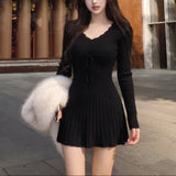 ウエストタッチニットワンピース(3COLOR)AO1829