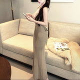 デコルテラインシースルーワンピースAO1842