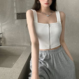 フロントジップショートサマーニット(2COLOR)AT1273