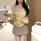 フラワードレープトップス(2COLOR)AT1337