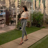 ワイドネックエアリーブラウス(2COLOR)AT1369