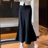 サテンマーメイドスカート(4COLOR)AB1201