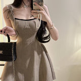 バックレースアップAラインワンピースAO1788