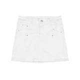 ホワイトデニムスカートAB1202