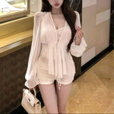 レースコルセットブラウス(2COLOR)AT1382