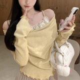 フラワードレープトップス(2COLOR)AT1337