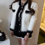 ダブルステッチモノトーンカーディガン(2COLOR)AT1296