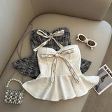 2WAYリボンペプラムトップス(2COLOR)AT1316