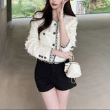 ステッチビーズノーカラージャケットAJ1195