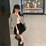 ダブルボタンジャケット×プリーツスカートAS1682