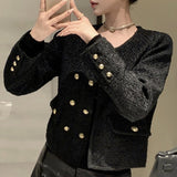 ダブルボタンノーカラージャケット(3COLOR)AJ1151