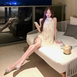 スパンコールエアリーワンピースAO1782