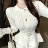 ベルト付きぺプラムニット(3COLOR)AT1346