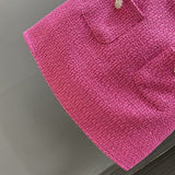 ビジューボタンツイードスカート(3COLOR)AB1193