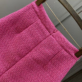 ビジューボタンツイードスカート(3COLOR)AB1193