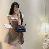 バックレースアップAラインワンピースAO1788