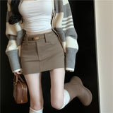 ベルト付きタイトミニスカート(2COLOR)AB1197