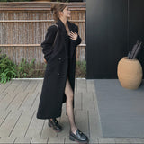 ダブルブレストロングコートAJ1191