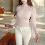 シフォンスカーフトップス(2COLOR)AT1406