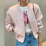 ジップツイードブルゾン(2COLOR)AJ1154