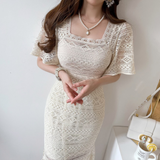 クロシェニットワンピースAO1764