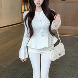 ベルト付きぺプラムニット(3COLOR)AT1346