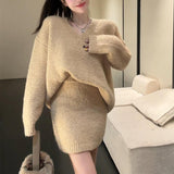 ルーズニットセットアップ(2COLOR)AS1547