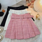 ベルト付きプリーツミニスカート(3COLOR)AB1194