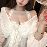 レースコルセットブラウス(2COLOR)AT1382