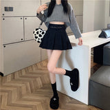 ベルト付きプリーツミニスカート(3COLOR)AB1194