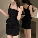 ビジューペプラムセットアップ(2COLOR)AS1508