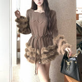 ティアードファーニット(2COLOR)AT1389