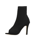 メッシュニットオープントゥブーツAP1037