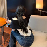 モノトーンリボンデザインニットAT1299