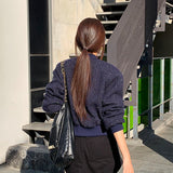 ジップツイードブルゾン(2COLOR)AJ1154