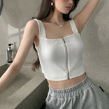 フロントジップショートサマーニット(2COLOR)AT1273