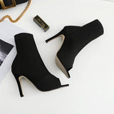 メッシュニットオープントゥブーツAP1037