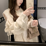 ショルダーギャザーニットAT1387