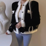 ダブルステッチモノトーンカーディガン(2COLOR)AT1296