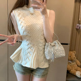 ノースリーブぺプラムニット(2COLOR)AT1343