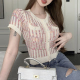 MIXツイードサマーニットAT1272