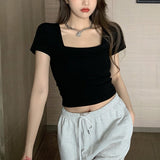 スクエアネックシンプルカットソー(3COLOR)AT1281