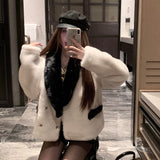 モノトーンジャケットファーコートAJ1193