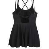 バッククロスワンピーススイムウェア(2COLOR)AW1085