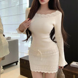 クロシェニットワンピースAO1825