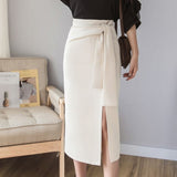 スリット入りタイトスカート(2COLORS)AB1003