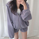 リブパーカールームウェア(3COLORS)AR1008